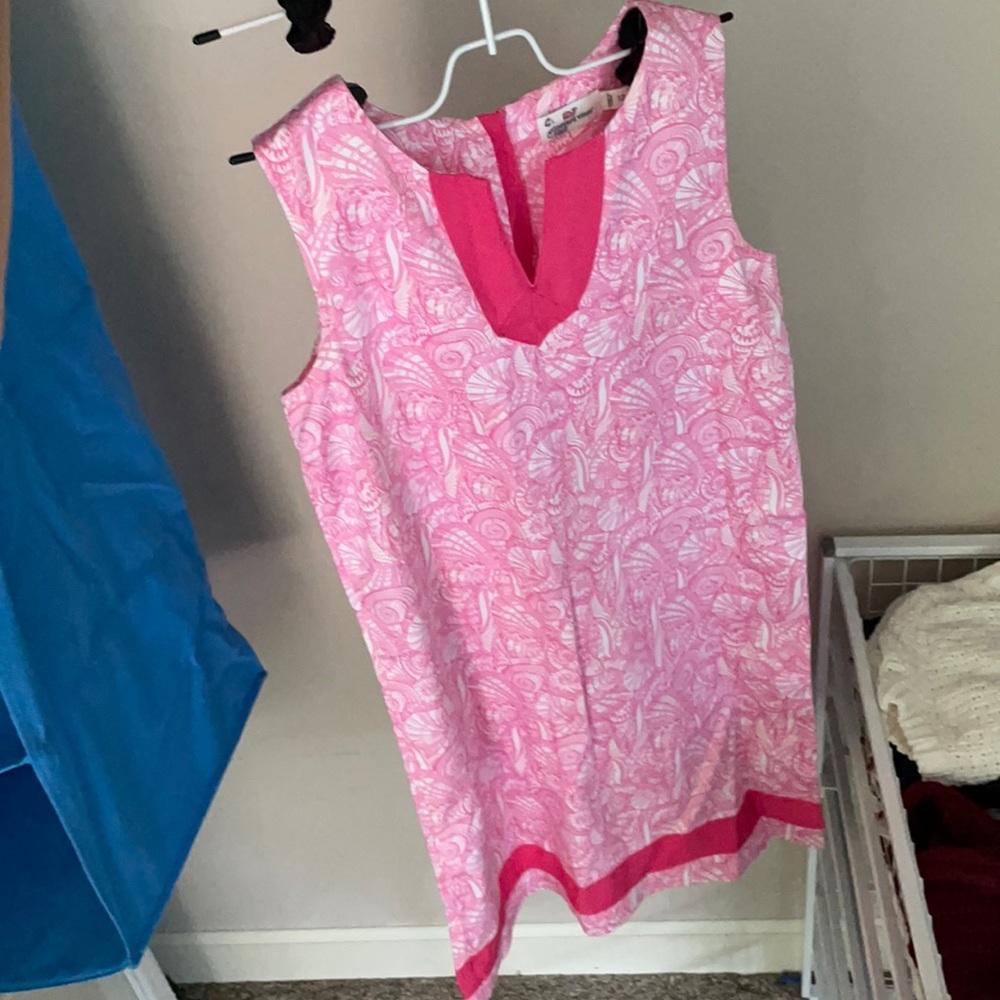 Vineyard vines girls pink dress size 12